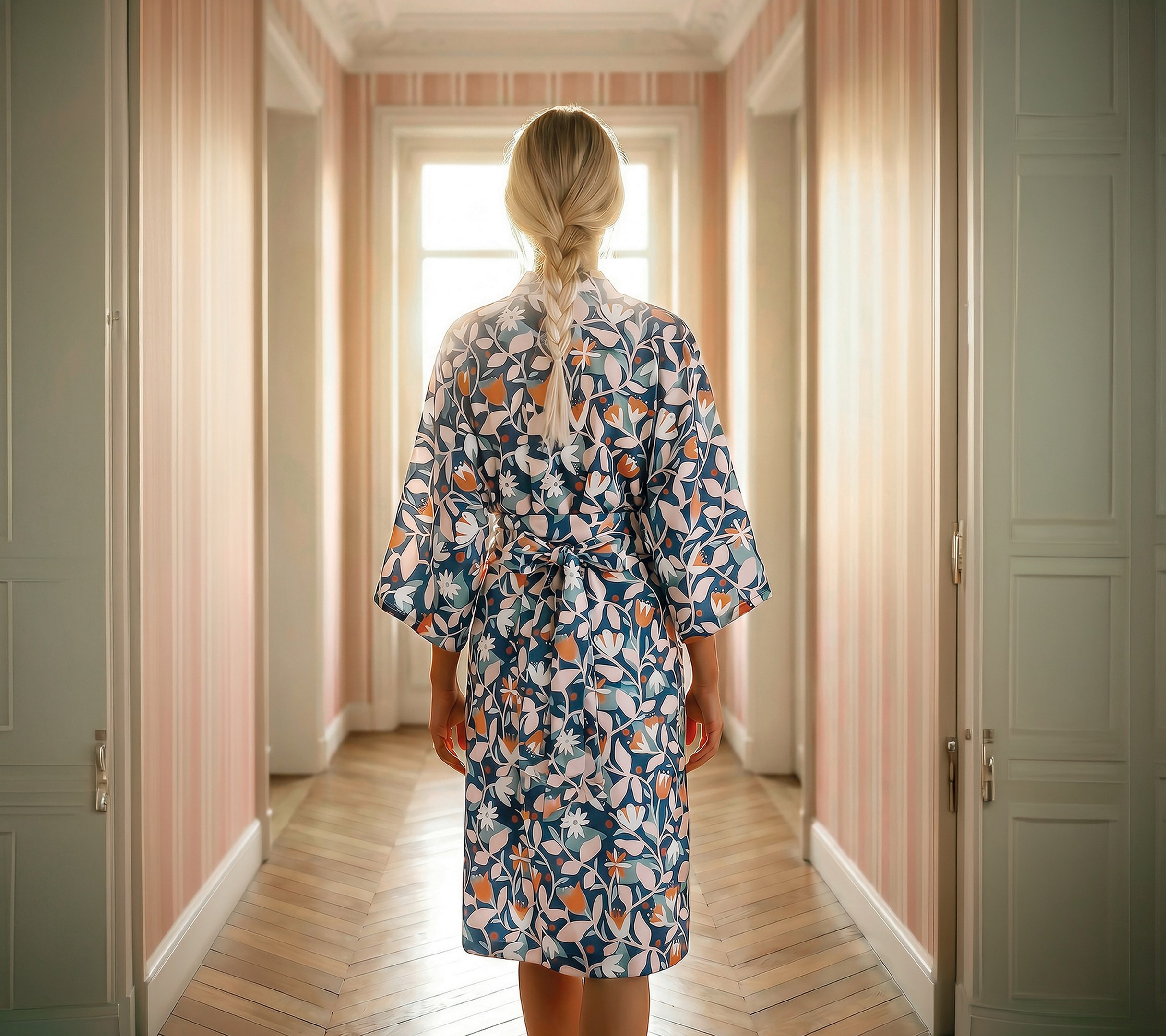 KIMONO DAISY BLEU NUIT 