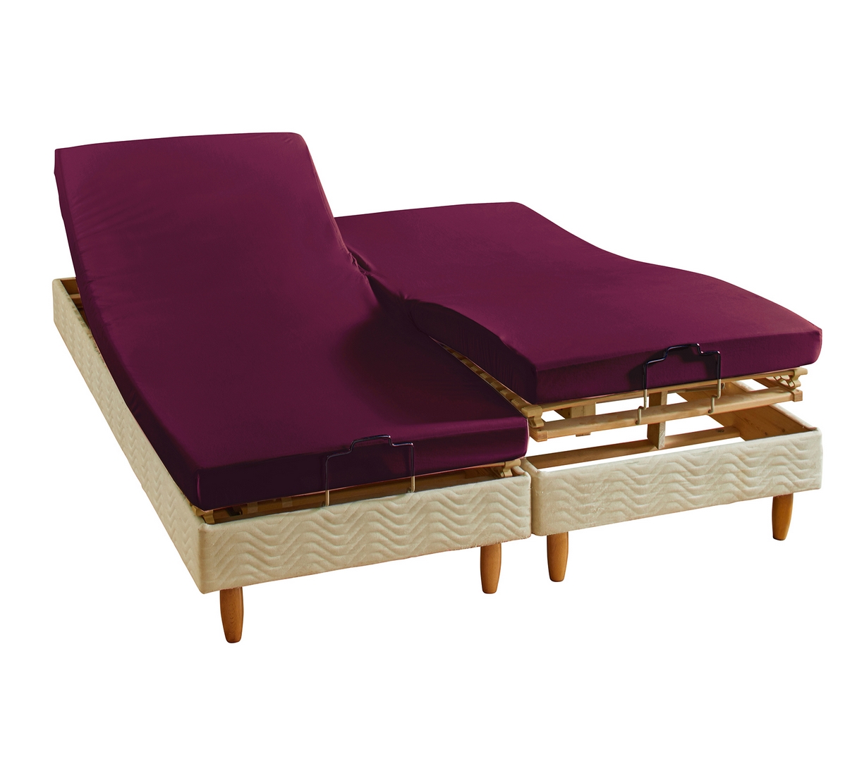 ENSEMBLE UNI COTON EXTENSIBLE CYCLAMEN 