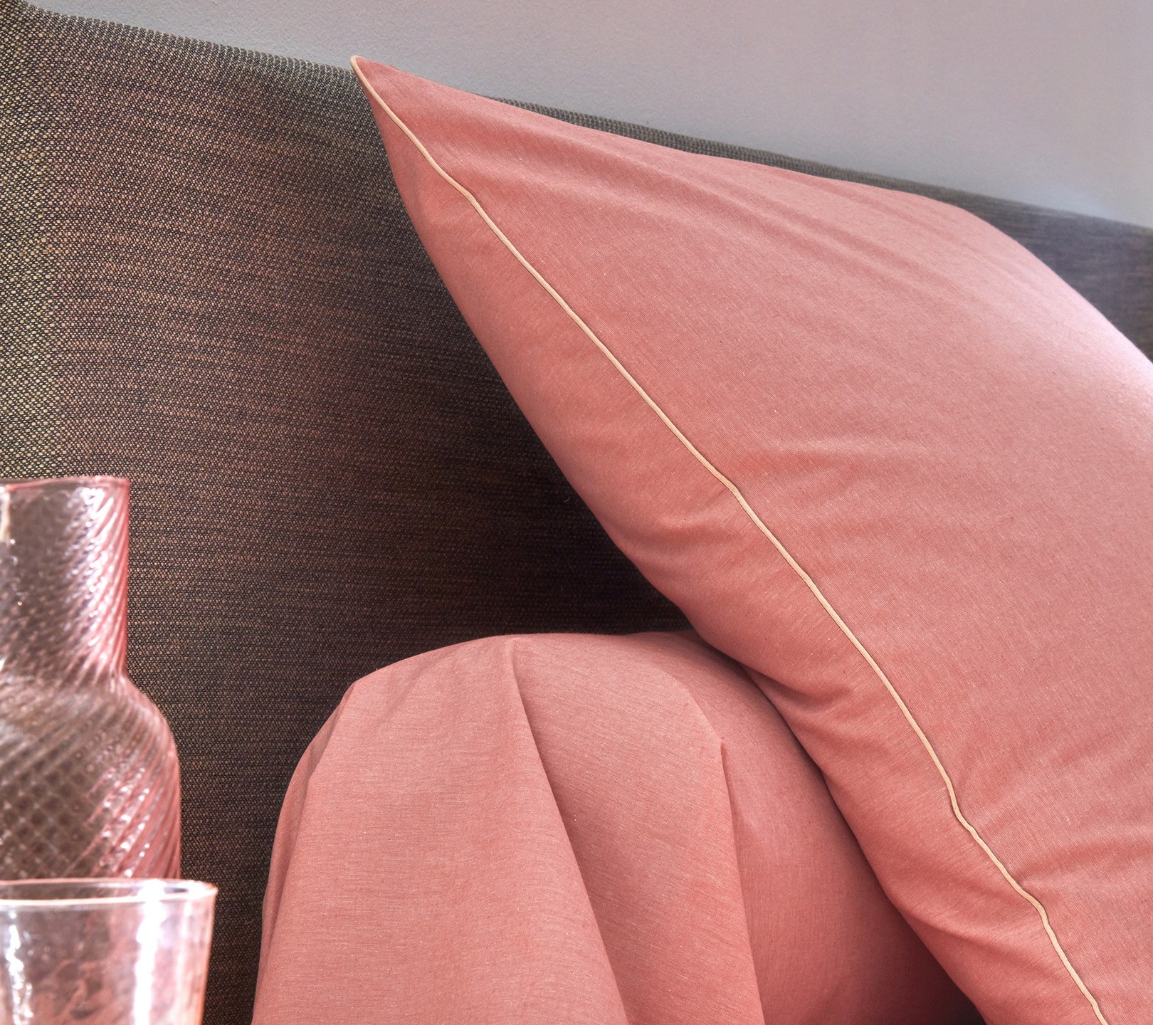 DRAP HOUSSE RESSOURCES CORAIL 