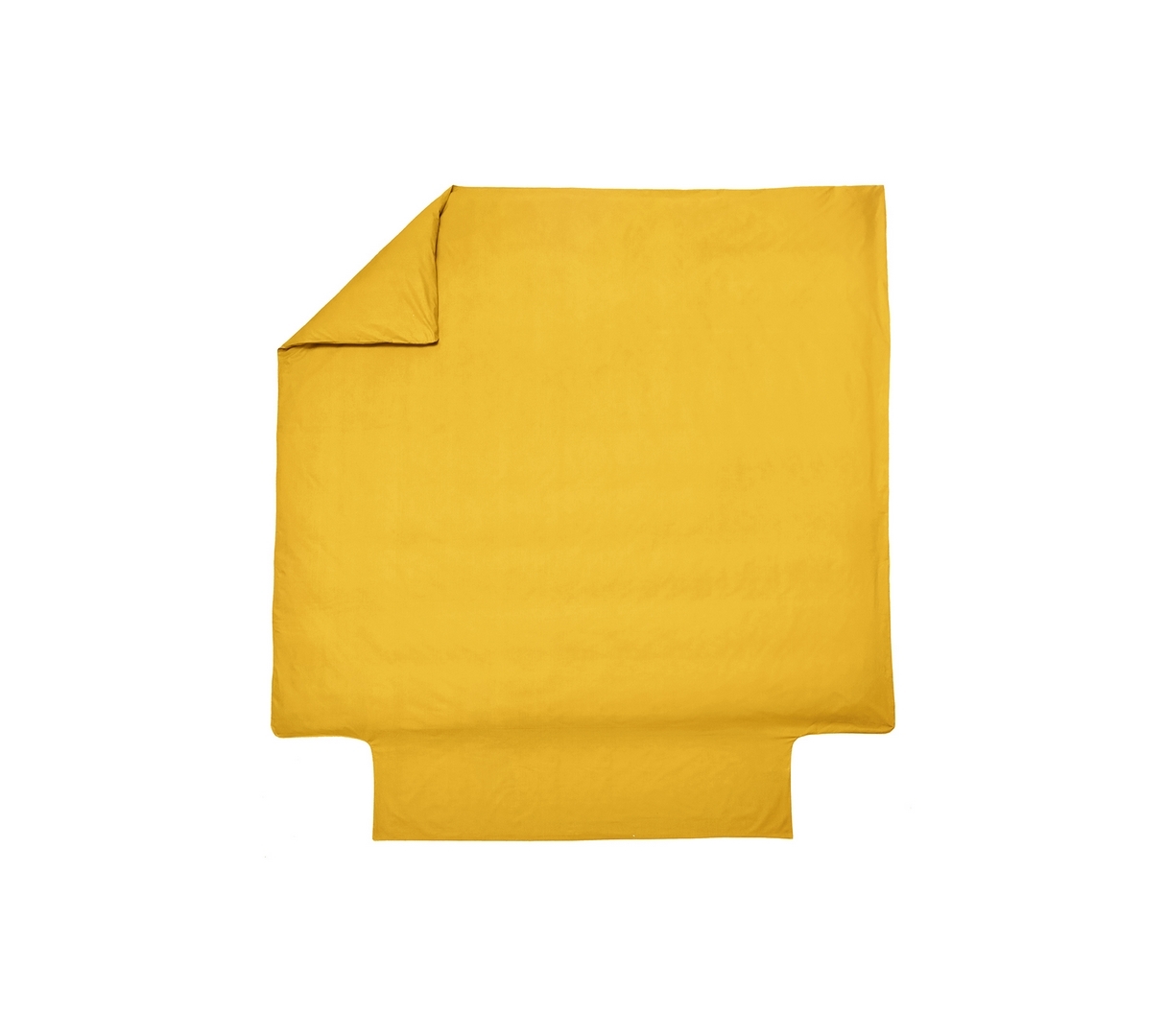 HOUSSE DE COUETTE UNI PERCALE CURRY 