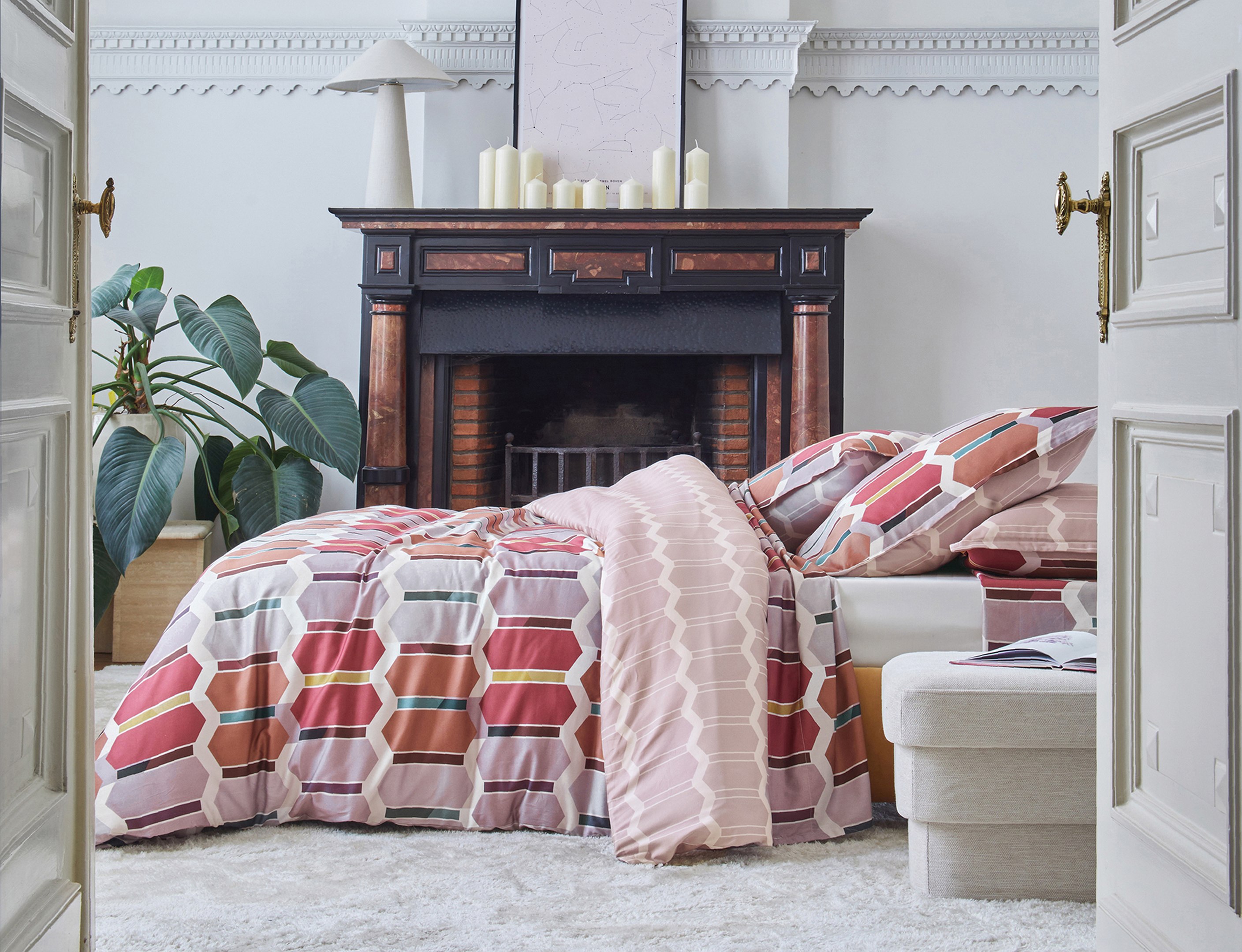 HOUSSE DE COUETTE MOSAIC SIENNE 
