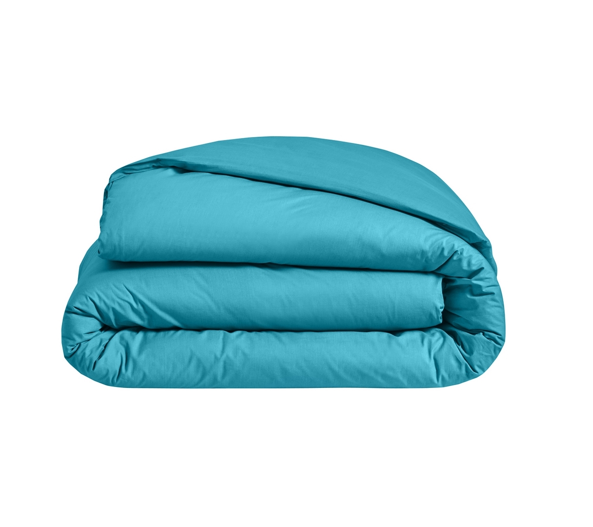 ENSEMBLE UNI PERCALE BLEU CANARD 