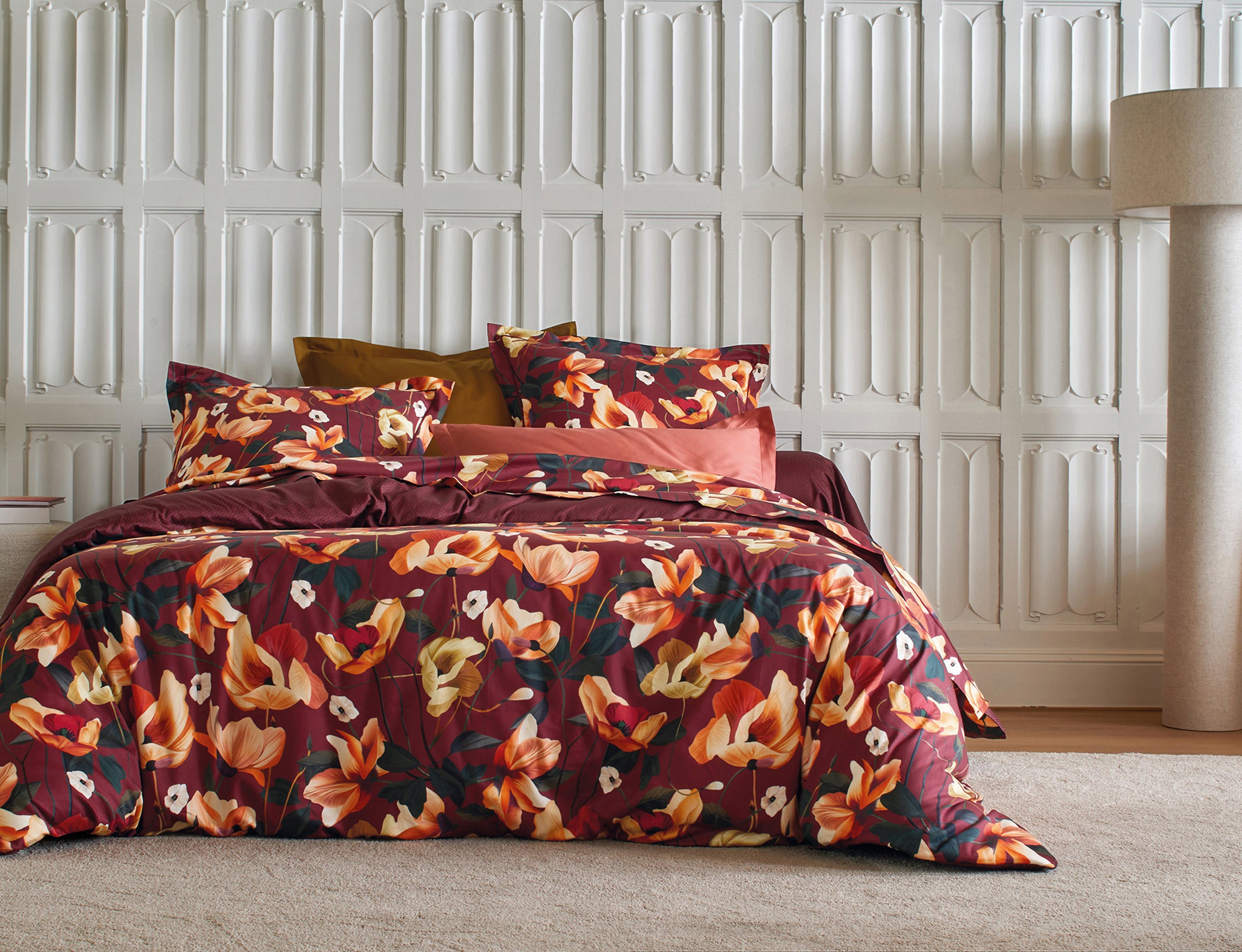 HOUSSE DE COUETTE RHAPSODIE GRENAT 