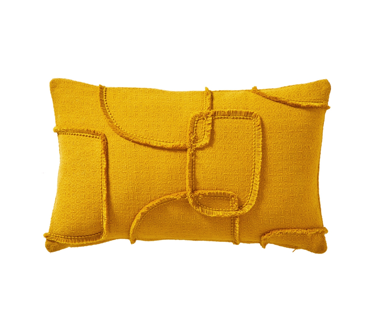 ENSEMBLE ENVELOPPE COUSSIN SIXTIES JAUNE IMPERIAL 