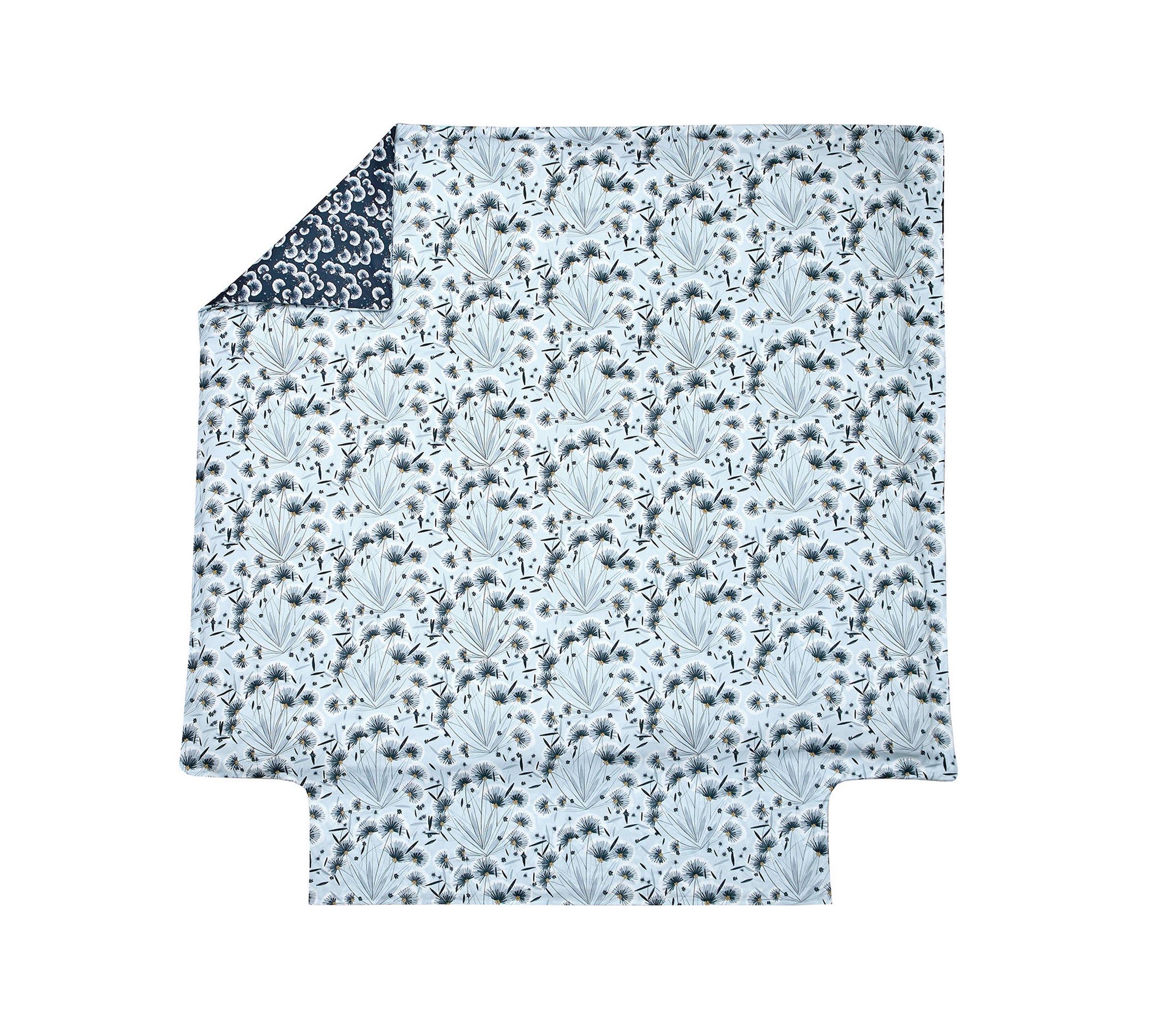 HOUSSE DE COUETTE FLOREA BLEU CELESTE 