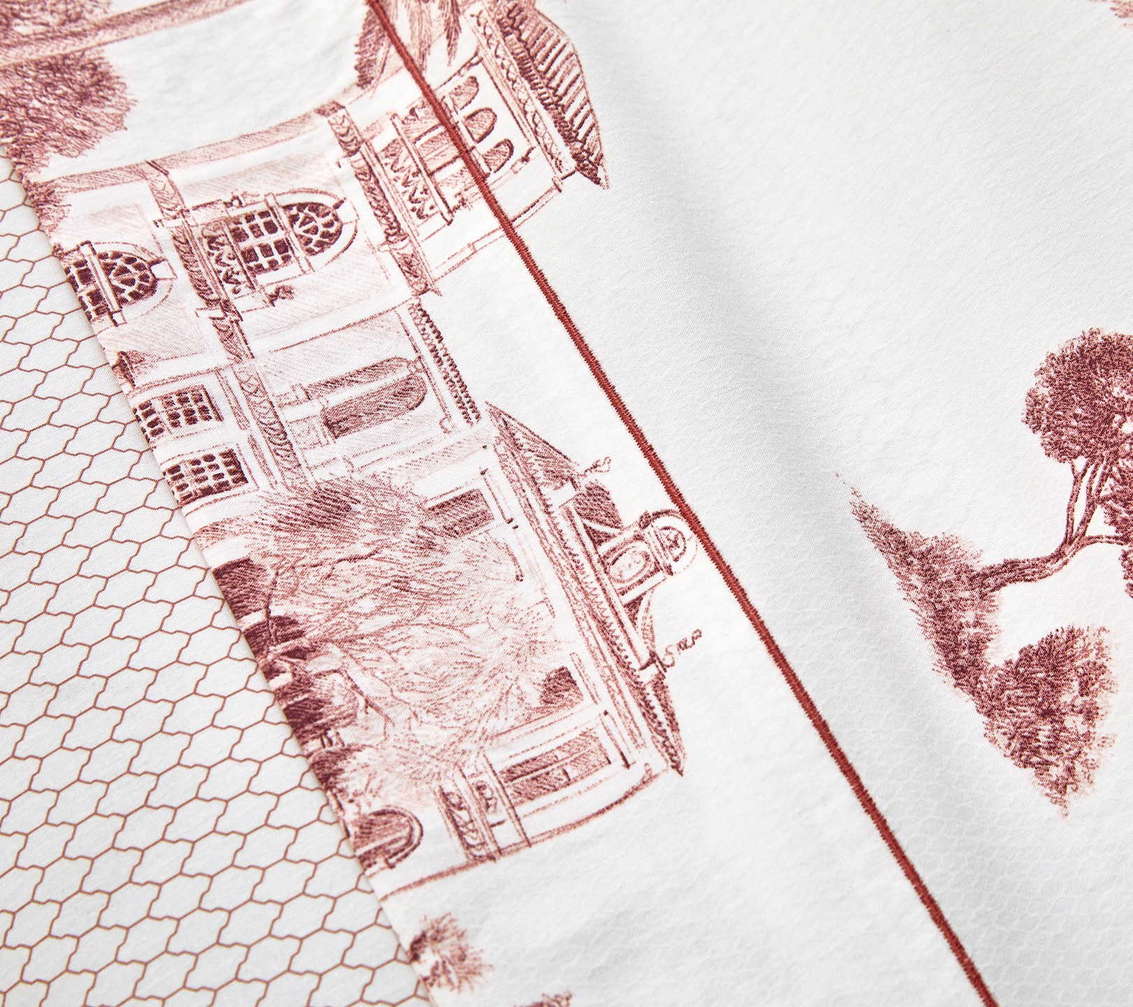 DRAP HOUSSE PROMENADE BOIS DE ROSE 