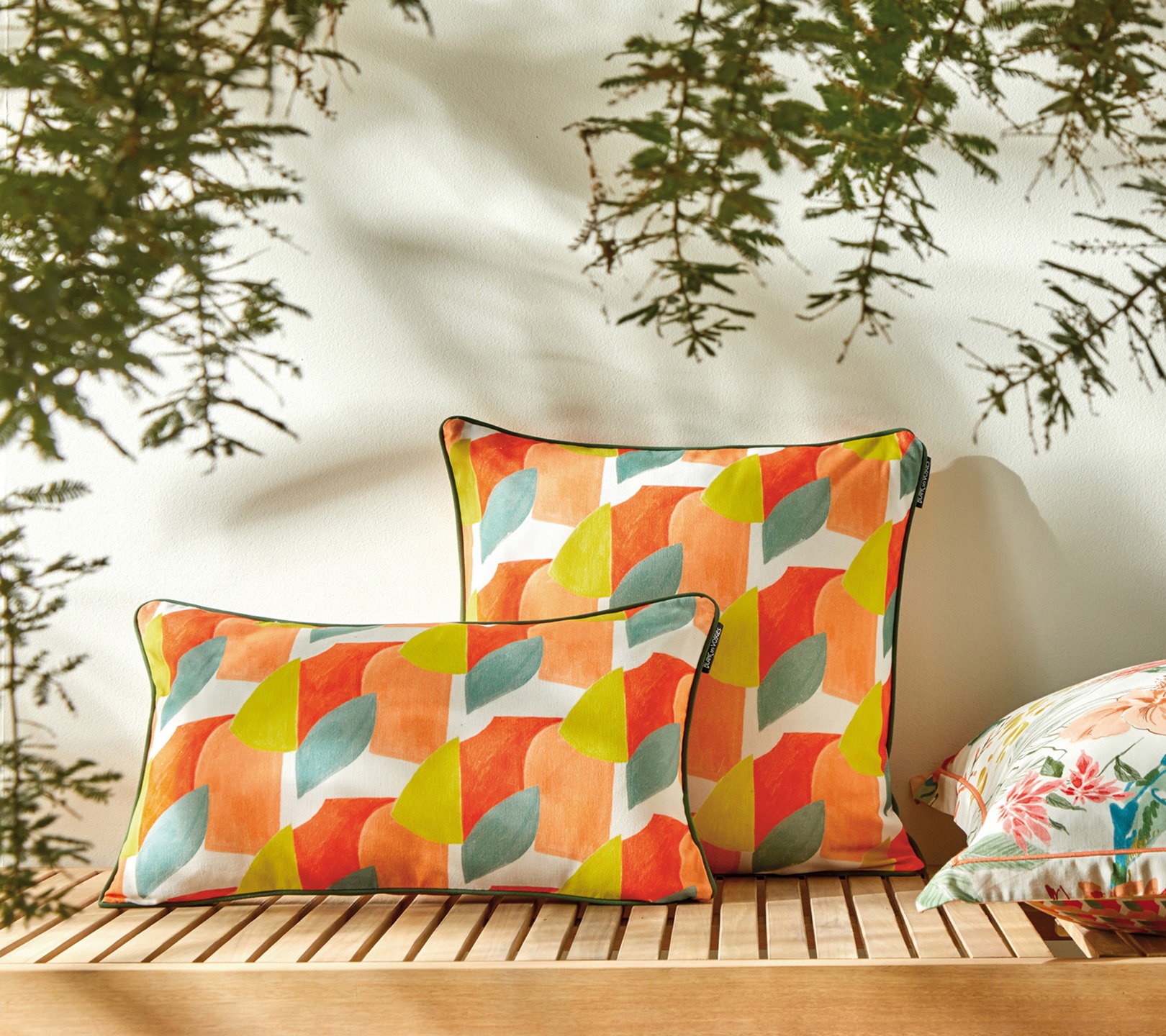 ENSEMBLE ENVELOPPE COUSSIN MAUPITI OCRE 