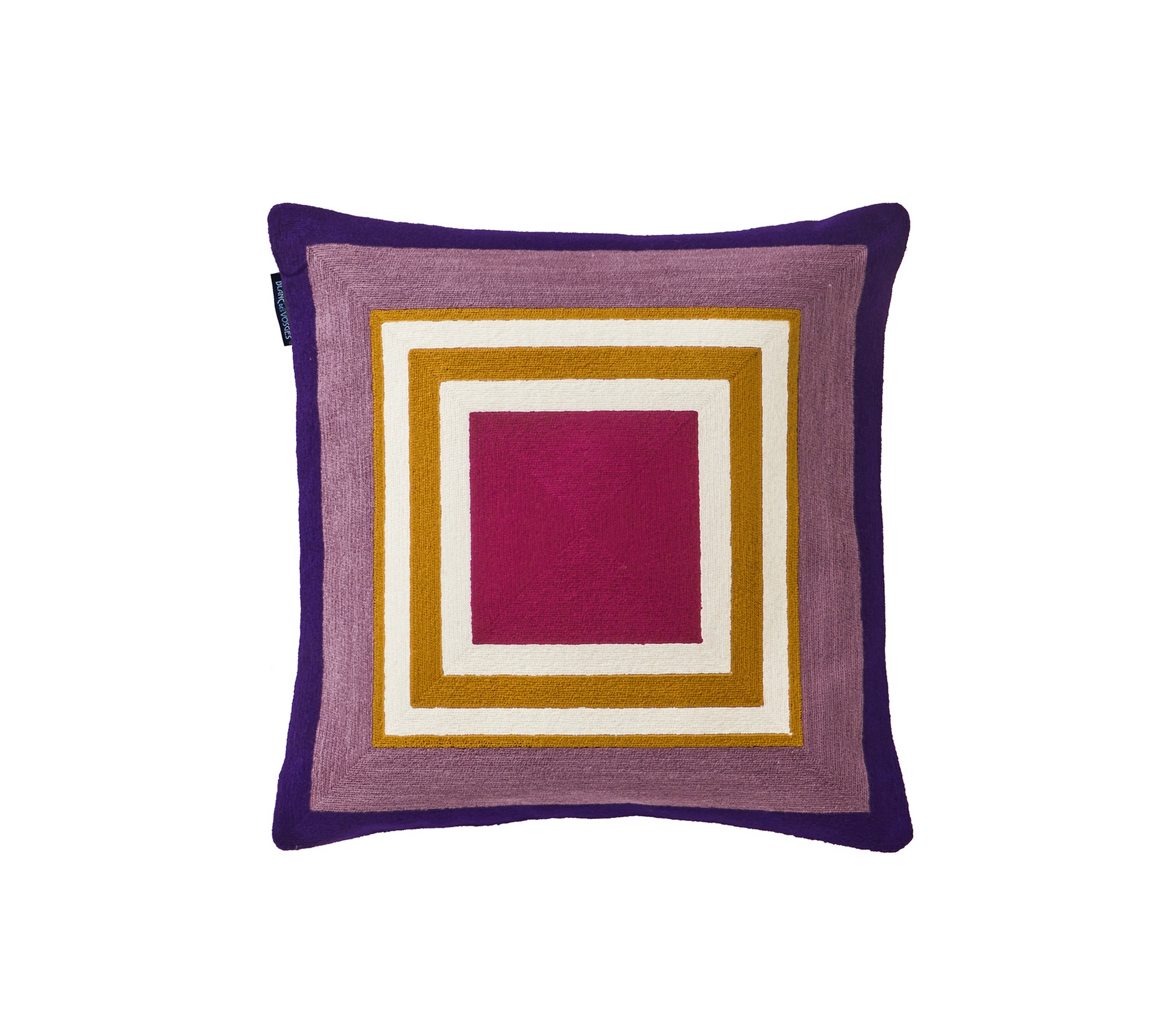 ENSEMBLE ENVELOPPE COUSSIN PRISME FUCHSIA 