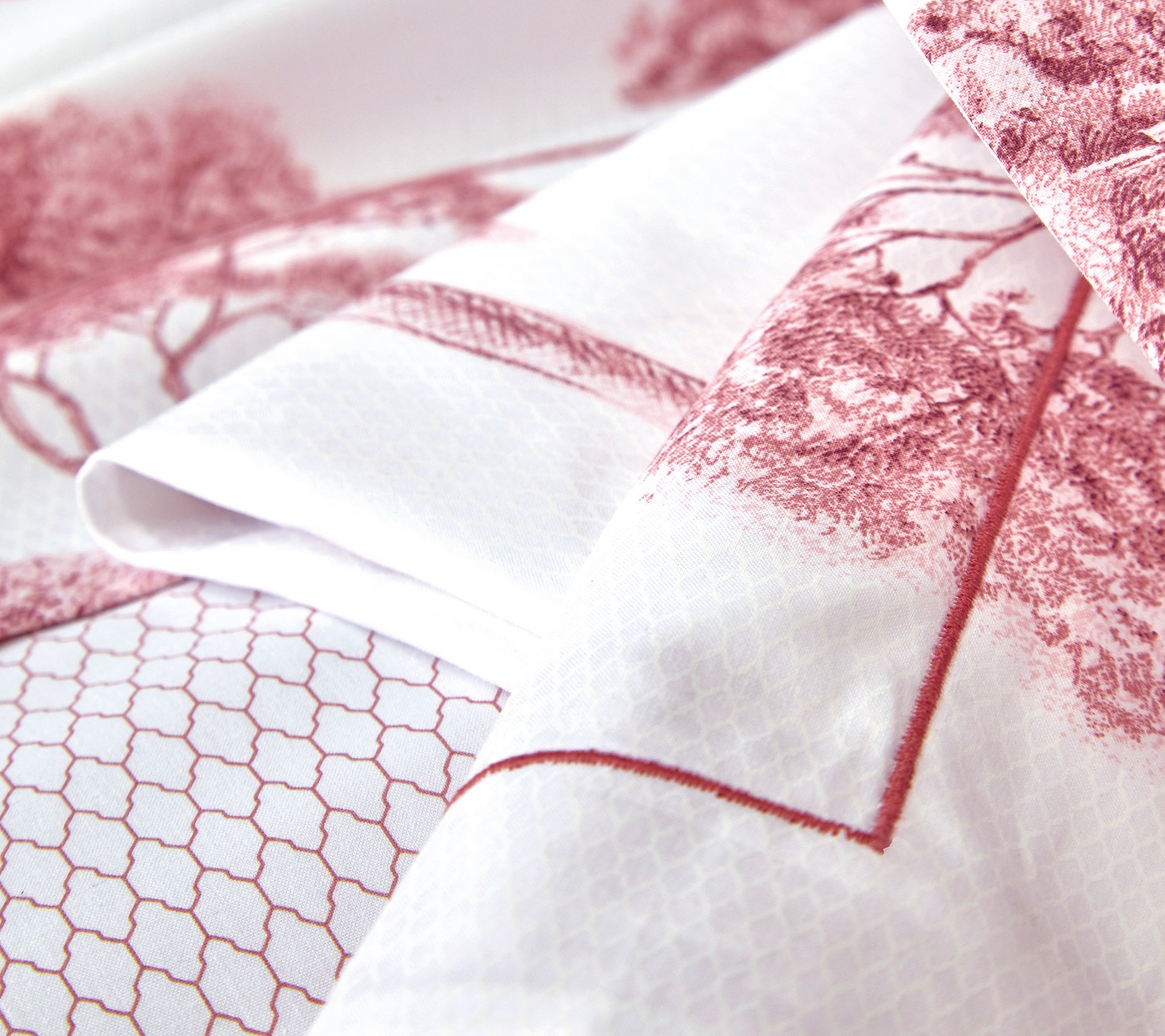DRAP HOUSSE PROMENADE BOIS DE ROSE 