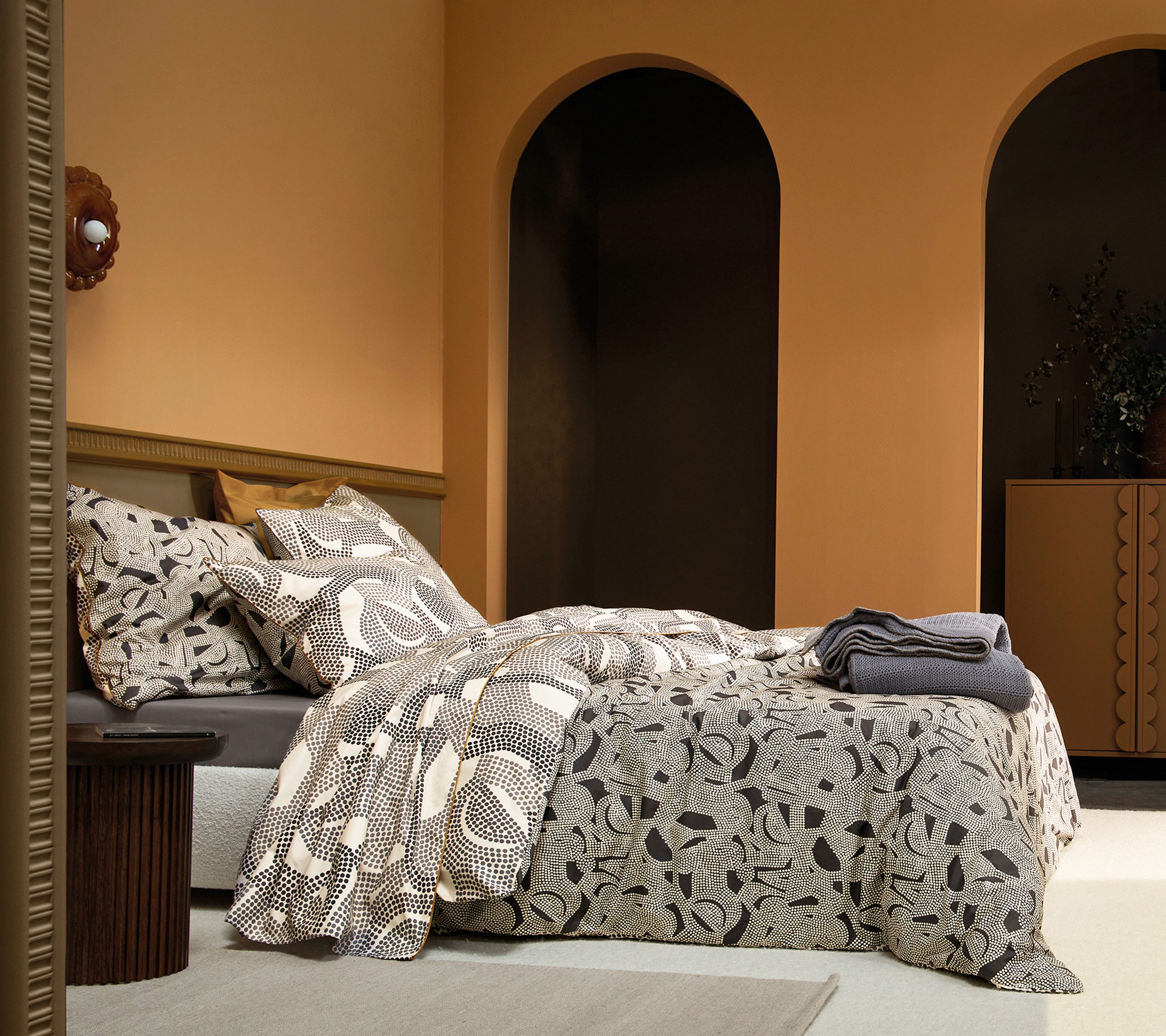 HOUSSE DE COUETTE TOTEM ARDOISE 